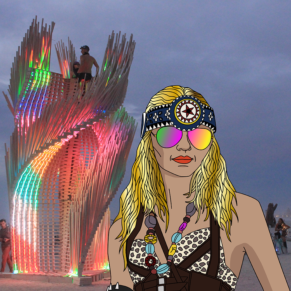 Burning Man och mötet med magiska Isadora Wronski
