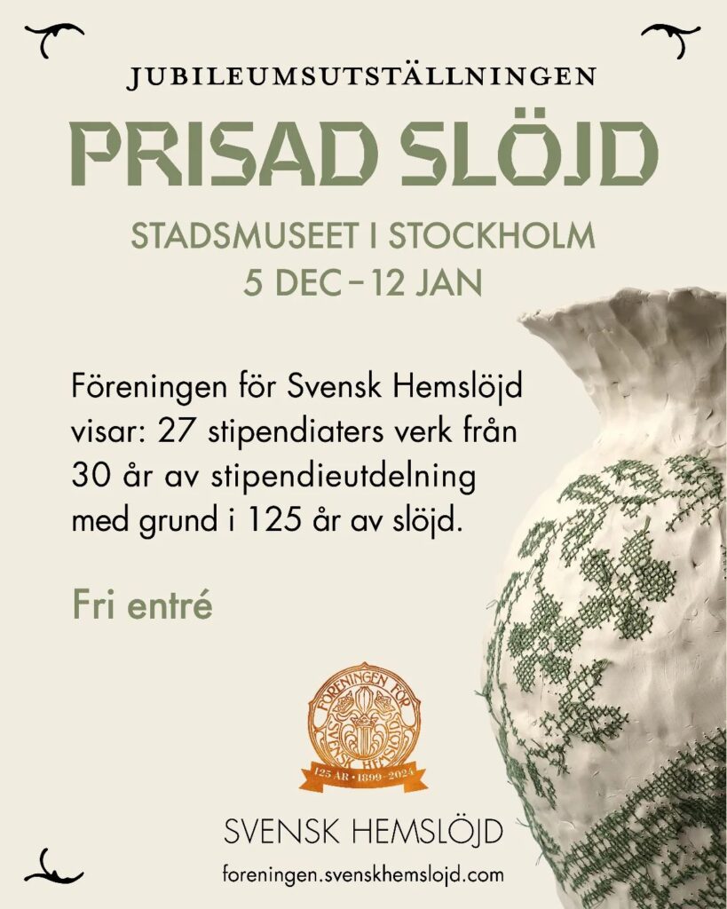 Prisad Slöjd – en jubileumsutställning